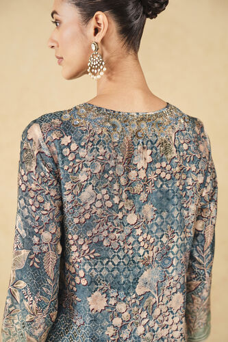 Turaya Silk Suit Set - Powder Blue, Powder Blue, image 5